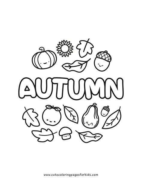 fall pictures coloring pages|cute autumn coloring pages.